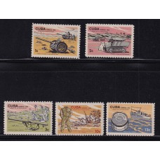 CUBA 1965 SERIE COMPLETA DE ESTAMPILLAS NUEVAS MINT UNIFORMES MILITARES